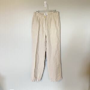 Mate the label organic linen cream beige pants women’s small